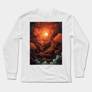 The Red Sun and the Ancient Gods Long Sleeve T-Shirt